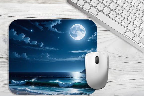 Download Moonlight Sea View. MousePad Sublimation - Mousepad Collection