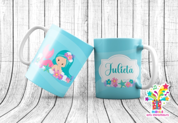 Download Mermaid Mug Sublimation Designs #3 - Premium Resources