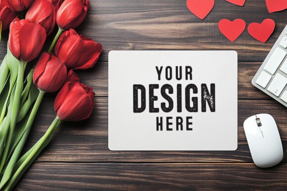 Download Valentines Mousepad Mockup - Mousepad Collection