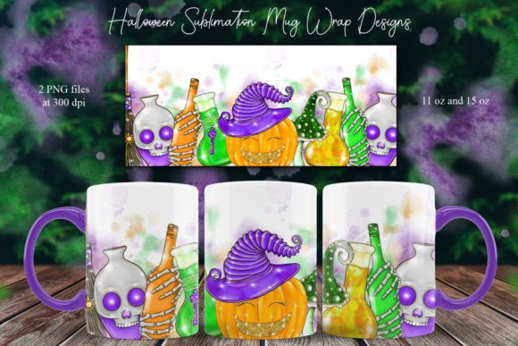 Download Halloween Mug Sublimation Designs, Witch - Premium Resources