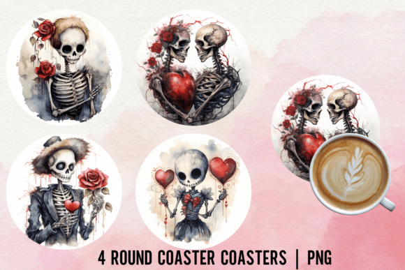 Download Skeleton Coaster Sublimation Designs - Coaster sublimation designs Collection