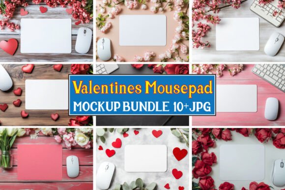 Download Valentines Mousepad Mockup Bundle 09 - Mousepad Collection