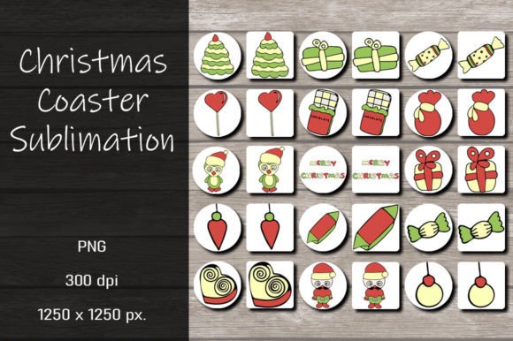 Download Christmas Coaster Sublimation Designs - Coaster sublimation designs Collection
