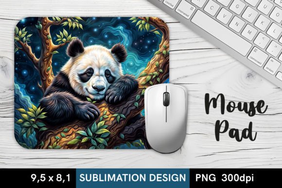 Download Panda on the Tree - MousePad Sublimation - Mousepad Collection