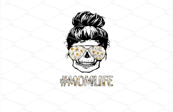 Download Mom Life Skull Daisy Sunglasses - Mom life skull Collection