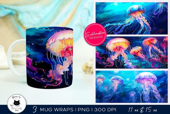 Download Watercolor Ocean Mug Wraps | Summer Mugs - Mugs Collection