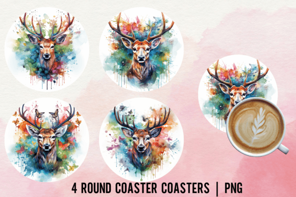 Download Deer Coaster Sublimation Designs - Coaster sublimation designs Collection