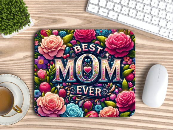 Download Floral Ornament Mom Gift Mousepad PNG - Mousepad Collection